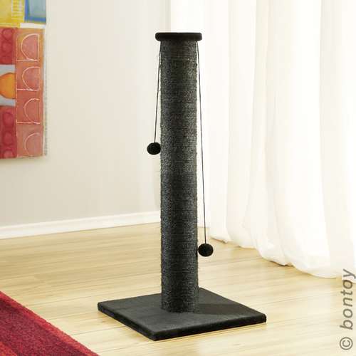 Bontoy Katzen-Spiel-Stamm PAUL I Sisalstamm 12cm I schwarz I 90cm