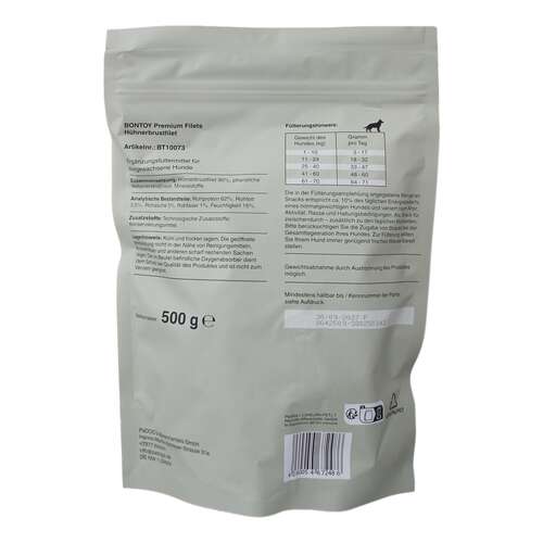 Bontoy I 500g I H�hnchenbrustfilet f�r Hunde