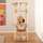 Bontoy Kratzbaum MAX creme 160cm I extra dicke Bodenplatte I stabiler Stand