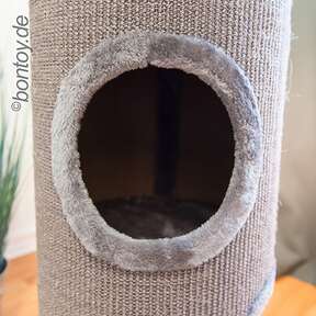 Bontoy Katzenturm BUDDY I mit 3 Öffnungen I grau I 99cm