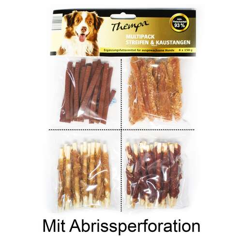 Thempa Multipack Streifen & Kaustangen, 4 x 150g