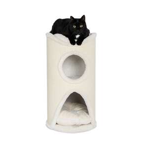 Bontoy Katzenturm Mukki creme mit 2 Höhlen und Liegefläche, 75 cm