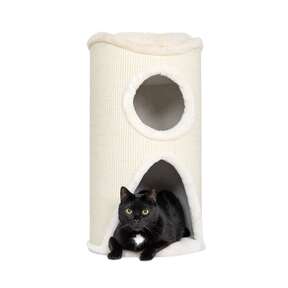 Bontoy Katzenturm Mukki creme mit 2 Höhlen und Liegefläche, 75 cm