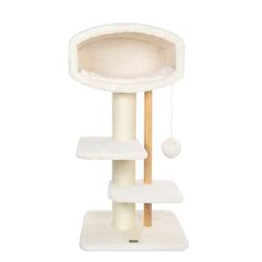 Bontoy Kratzbaum Paco creme 123cm mit XXL Stämmen