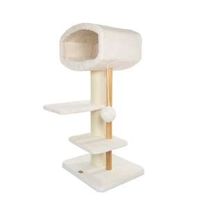 Bontoy Kratzbaum Paco creme 123cm mit XXL Stämmen