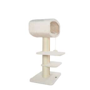 Bontoy Kratzbaum Paco creme 123cm mit XXL Stämmen