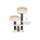 Bontoy Kratzbaum Emma creme 121 cm XXL Stämme 15cm