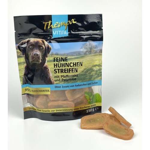 Thempa Vital Hhnchen-Streifen 150g mit Pfefferminz und Petersilie
