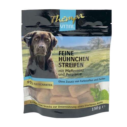 Thempa Vital Hhnchen-Streifen 150g mit Pfefferminz und Petersilie