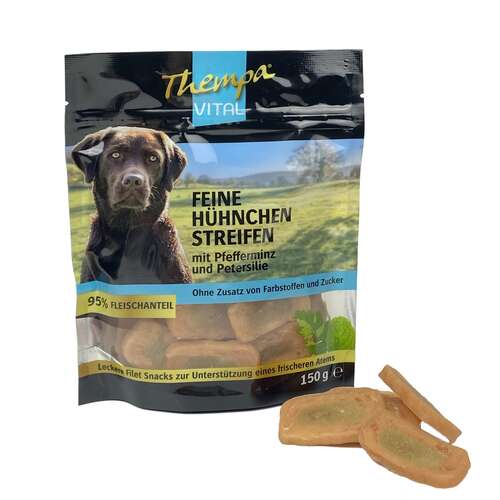 Thempa Vital Hhnchen-Streifen 150g mit Pfefferminz und Petersilie