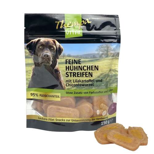 Thempa Vital Hhnchen-Streifen 150g mit Lilakartoffel und Chicorewurzel