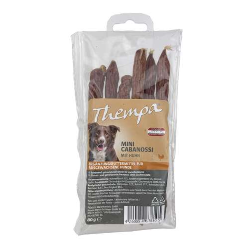 Thempa Hunde-Cabanossi Huhn 80g