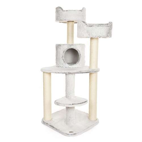 BONTOY Kratzbaum Jerry in grau/wei� 126cm