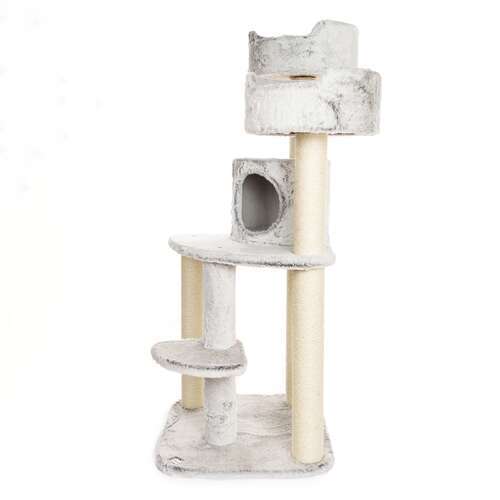 BONTOY Kratzbaum Jerry in grau/wei� 126cm