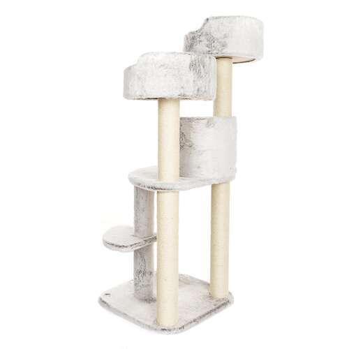BONTOY Kratzbaum Jerry in grau/wei� 126cm
