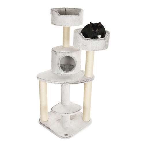 BONTOY Kratzbaum Jerry in grau/wei� 126cm