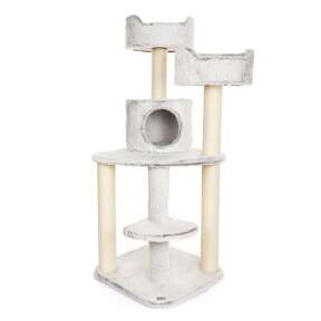 BONTOY Kratzbaum Jerry in grau/weiß 126cm